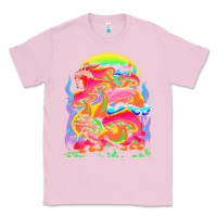 Bubblegum Pink psychedelic t  shirt psychedelic dream t  shirt Classic Tee - linhVisuals