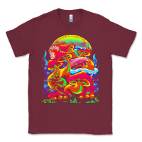 Burgundy psychedelic t  shirt psychedelic dream t  shirt Classic Tee - linhVisuals
