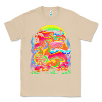 Mushroom psychedelic t  shirt psychedelic dream t  shirt Classic Tee - linhVisuals