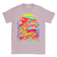 Lilac psychedelic t  shirt psychedelic dream t  shirt Classic Tee - linhVisuals