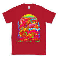 Red psychedelic t  shirt psychedelic dream t  shirt Classic Tee - linhVisuals
