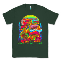 Sports Green psychedelic t  shirt psychedelic dream t  shirt Classic Tee - linhVisuals