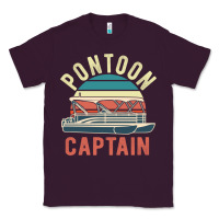 Plum pontoon captain vintage boating party funny gift for pontooning lover Classic Tee - linhVisuals