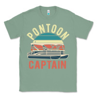 Pontoon Captain Vintage Boating Party Funny Gift For Pontooning Lover Classic Tee | Teevron