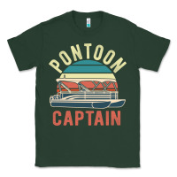 Sports Green pontoon captain vintage boating party funny gift for pontooning lover Classic Tee - linhVisuals