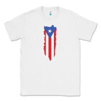 White puerto rico flag Classic Tee - linhVisuals