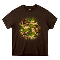 Camouflage And Leopard Patch Heavy Core Tee | Teevron