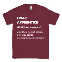 Burgundy hvac apprentice t shirt Classic Tee - linhVisuals