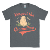 Charcoal Heather respect the groundhog happy groundhog day vintage Classic Tee - linhVisuals