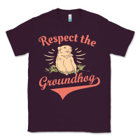 Plum respect the groundhog happy groundhog day vintage Classic Tee - linhVisuals