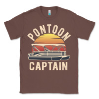 Chestnut retro pontoon captain of the boat funny river cruising gift for pontoo Classic Tee - linhVisuals