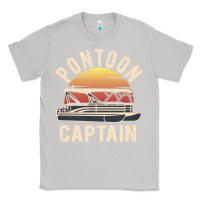 Moon Dust retro pontoon captain of the boat funny river cruising gift for pontoo Classic Tee - linhVisuals