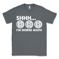 Charcoal Heather shhh i'm doing math gym funny bodybuilding weightlifting humor quote Classic Tee - linhVisuals
