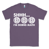 Lavender shhh i'm doing math gym funny bodybuilding weightlifting humor quote Classic Tee - linhVisuals