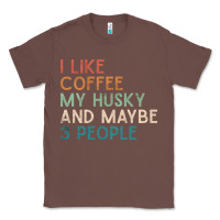 Chestnut siberian husky dog i like coffee my husky and maybe 3 people vintage d Classic Tee - linhVisuals