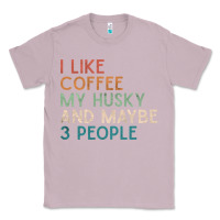 Lilac siberian husky dog i like coffee my husky and maybe 3 people vintage d Classic Tee - linhVisuals