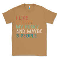 Toasted Coconut siberian husky dog i like coffee my husky and maybe 3 people vintage d Classic Tee - linhVisuals