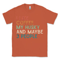Copper siberian husky dog i like coffee my husky and maybe 3 people vintage d Classic Tee - linhVisuals