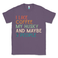Lavender siberian husky dog i like coffee my husky and maybe 3 people vintage d Classic Tee - linhVisuals