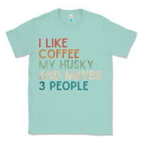 Seafoam siberian husky dog i like coffee my husky and maybe 3 people vintage d Classic Tee - linhVisuals