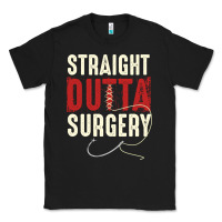 Black straight outta surgery funny get well soon gifts post surgery supporti Classic Tee - linhVisuals