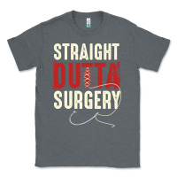Charcoal Heather straight outta surgery funny get well soon gifts post surgery supporti Classic Tee - linhVisuals