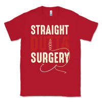 Red straight outta surgery funny get well soon gifts post surgery supporti Classic Tee - linhVisuals