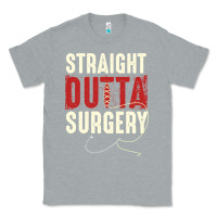 Heather Grey straight outta surgery funny get well soon gifts post surgery supporti Classic Tee - linhVisuals