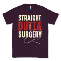 Plum straight outta surgery funny get well soon gifts post surgery supporti Classic Tee - linhVisuals