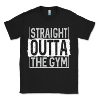 Black straight outta the gym Classic Tee - linhVisuals