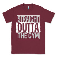 Burgundy straight outta the gym Classic Tee - linhVisuals