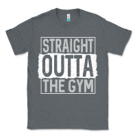 Charcoal Heather straight outta the gym Classic Tee - linhVisuals