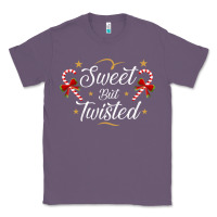 Lavender sweet but twisted candy cane christmas humor funny and cute gifts for Classic Tee - linhVisuals
