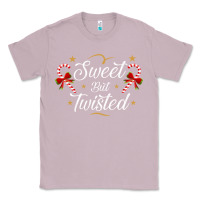 Lilac sweet but twisted candy cane christmas humor funny and cute gifts for Classic Tee - linhVisuals
