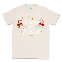 Natural sweet but twisted candy cane christmas humor funny and cute gifts for Classic Tee - linhVisuals