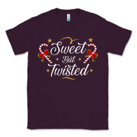 Plum sweet but twisted candy cane christmas humor funny and cute gifts for Classic Tee - linhVisuals