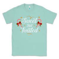 Seafoam sweet but twisted candy cane christmas humor funny and cute gifts for Classic Tee - linhVisuals