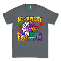 Charcoal Heather Neurodiversity Is Beautiful Classic Tee - FaDigitalArtStudio