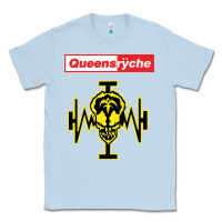 Dusty Blue Queensrÿche Classic Tee - linhVisuals