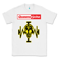 White Queensrÿche Classic Tee - linhVisuals