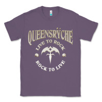 Lavender ‘Qüëënsrÿche Live To ock Classic Tee - linhVisuals