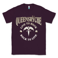 Plum ‘Qüëënsrÿche Live To ock Classic Tee - linhVisuals