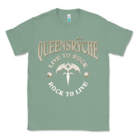 Sage ‘Qüëënsrÿche Live To ock Classic Tee - linhVisuals