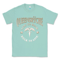 Seafoam ‘Qüëënsrÿche Live To ock Classic Tee - linhVisuals