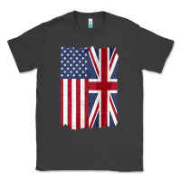 Smoke united states with united kingdom flag mix us and uk union jack Classic Tee - linhVisuals