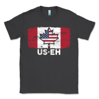 Smoke us eh american canadian flag canada day leaf with usa flag inside Classic Tee - linhVisuals
