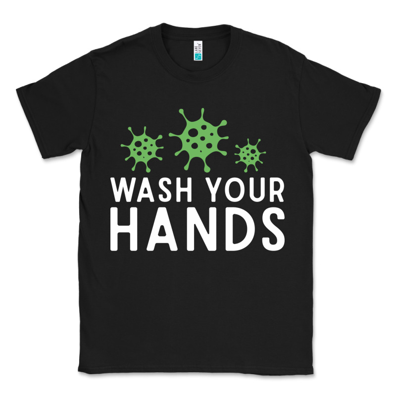 Wash Your Hands Green Germs Graphic Classic Tee by linhVisuals | Teevron