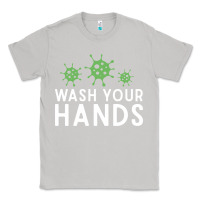 Moon Dust wash your hands green germs graphic Classic Tee - linhVisuals