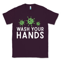 Plum wash your hands green germs graphic Classic Tee - linhVisuals