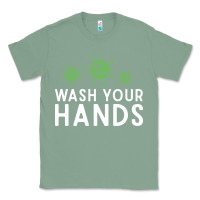 Sage wash your hands green germs graphic Classic Tee - linhVisuals